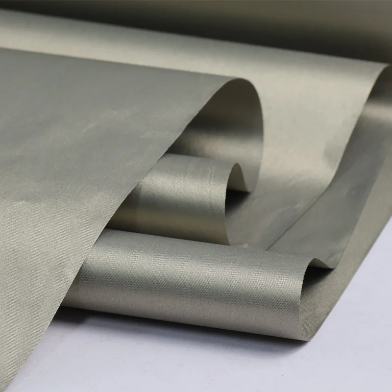 Anti-fouling and anti-oxidation Copper and Nickle Coated Fiber RFID Signal Blocking Fabric EMF Shielding Conductive Fabric Cloth
