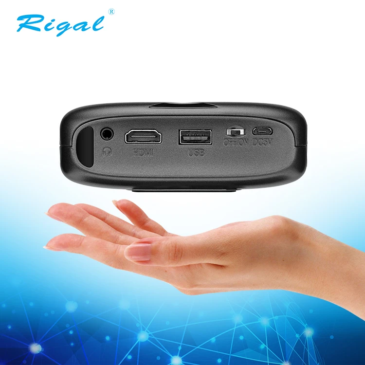 Портативный домашний кинотеатр мини беспроводной Wifi полный 3D светодиодный проектор