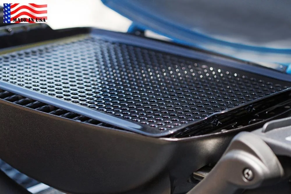 Nonstick Vegetable Grill Basket Wok Topper Pan