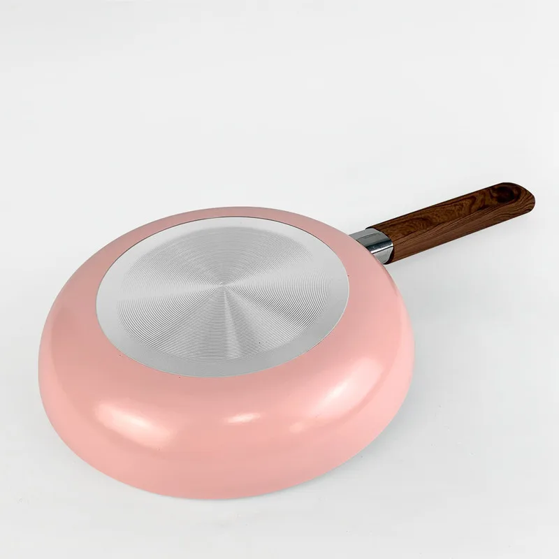 2-Piece Mini 5.5 Inch Non-Stick round Fry Pan with Serrated Turner for Outdoor Cookware