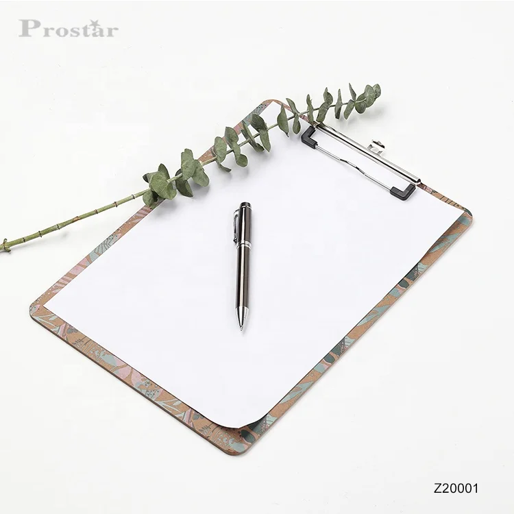 High quality metal clip A4 custom logo clipboard