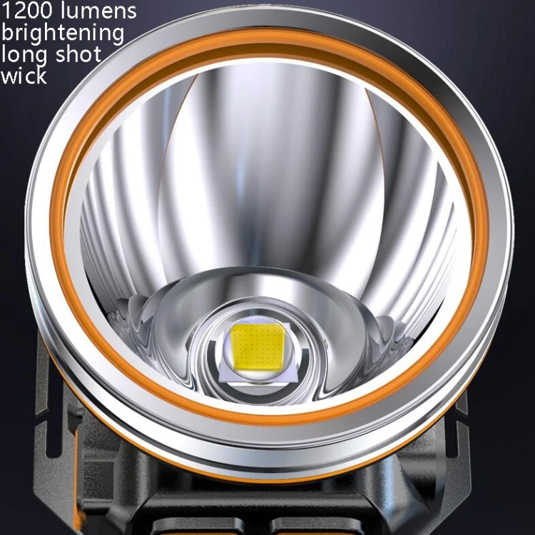 Светодиодный фонарь для ночной рыбалки с зарядкой походный прожектор креплением на