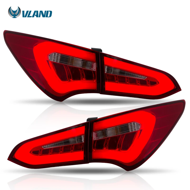 Vland Factory Car Parts LED Tail Lights For IX45 Santa Fe 2013 2015 2016 2017 2018 2019 LED Real Lamp Plug And Play
