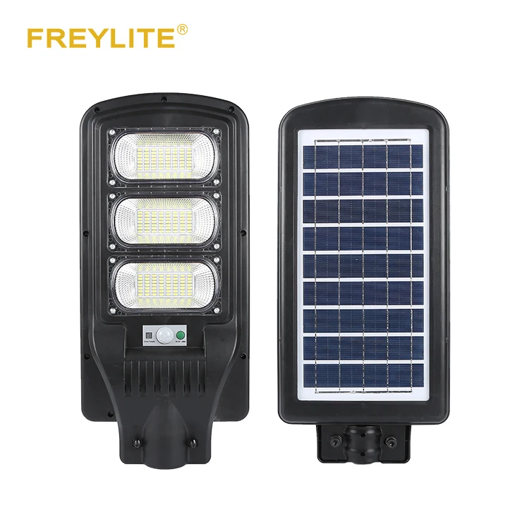 FREYLITE High Lumen 60w 90w 120w 150w Outdoor Lighting Ip65 Bridgelux SMD All In One Solar LED Street Lamp