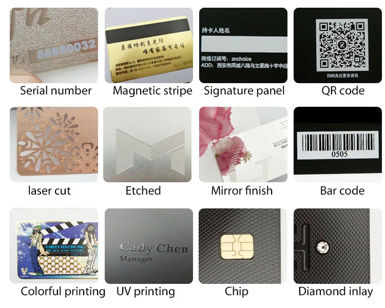 Custom luxury authenticity card metal warranty card for Watch / Jewellery