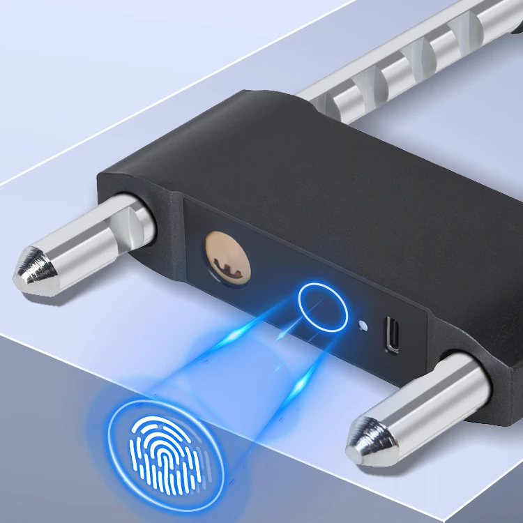 Password Digital Locks Smart Bicycle U Lock Anti-Theft Fingerprint Bike Smartlock Bicycle Alarm Lock