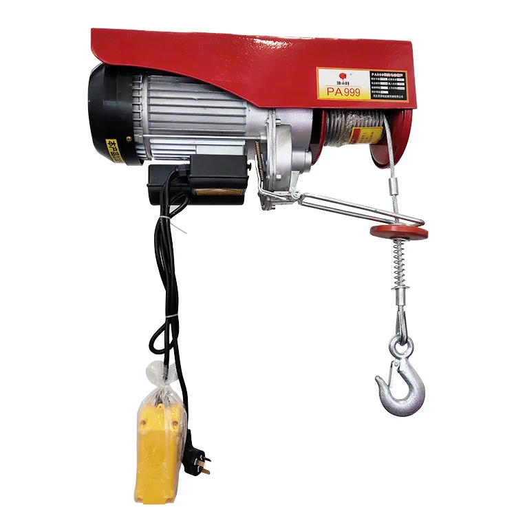 Mini electric wire rope hoist with trolley PA1200