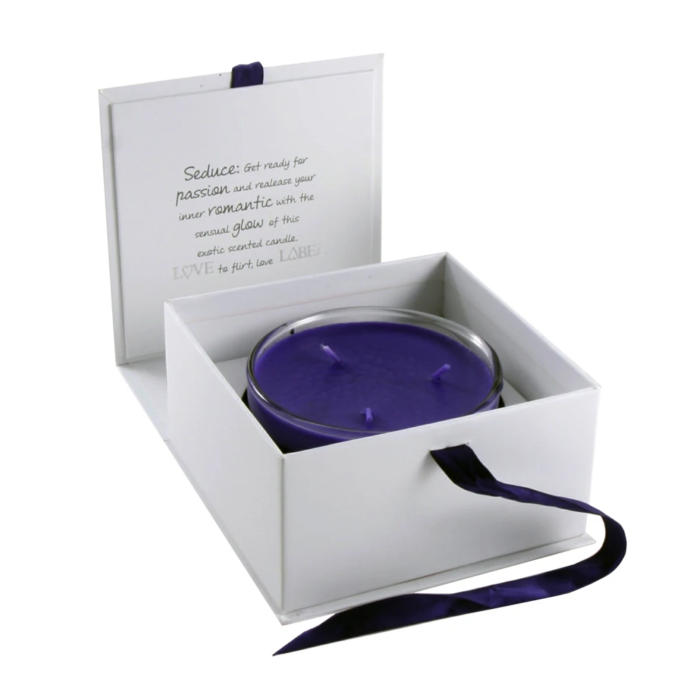 Custom Luxury Cardboard Large GIft Single Trio 3 Wick Candle Box Packaging
