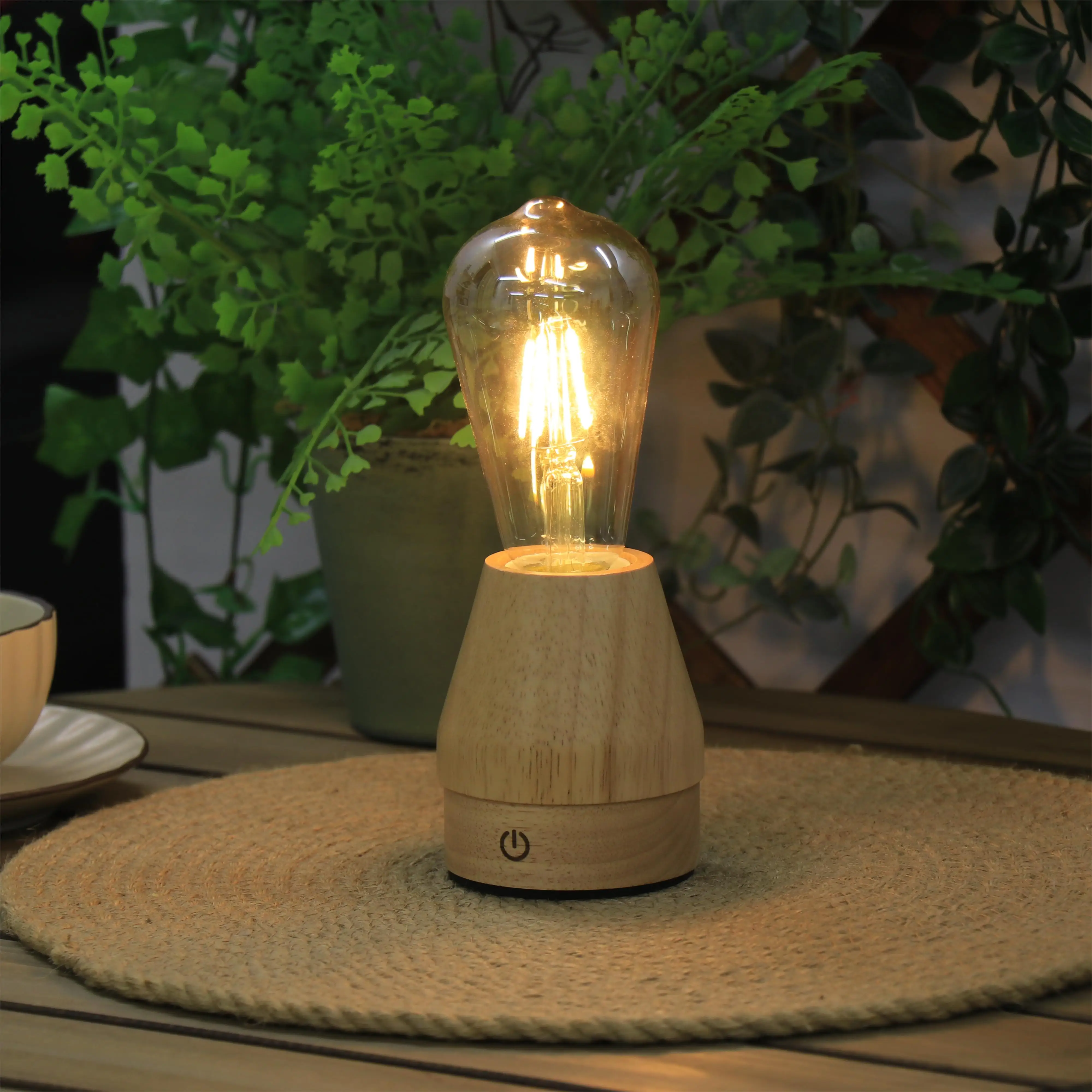 Новый Заводской дизайн, миниатюрная перезаряжаемая сенсорная Беспроводная винтажная атмосферная Настольная лампа для бара и ресторана