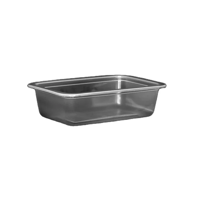 10 унций одноразовый пластиковый кубический поднос квадратный для свежих продуктов лоток из ПП замороженных креветок 300 г