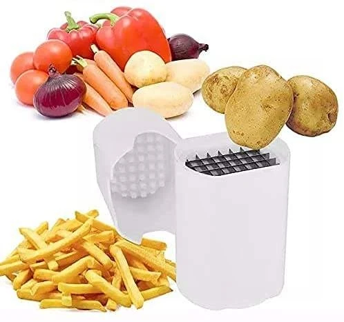 Useful Kitchen Gadgets French Fry Cutter Potato Slicer Chips Making Tool Potato Cutter with Storage Box