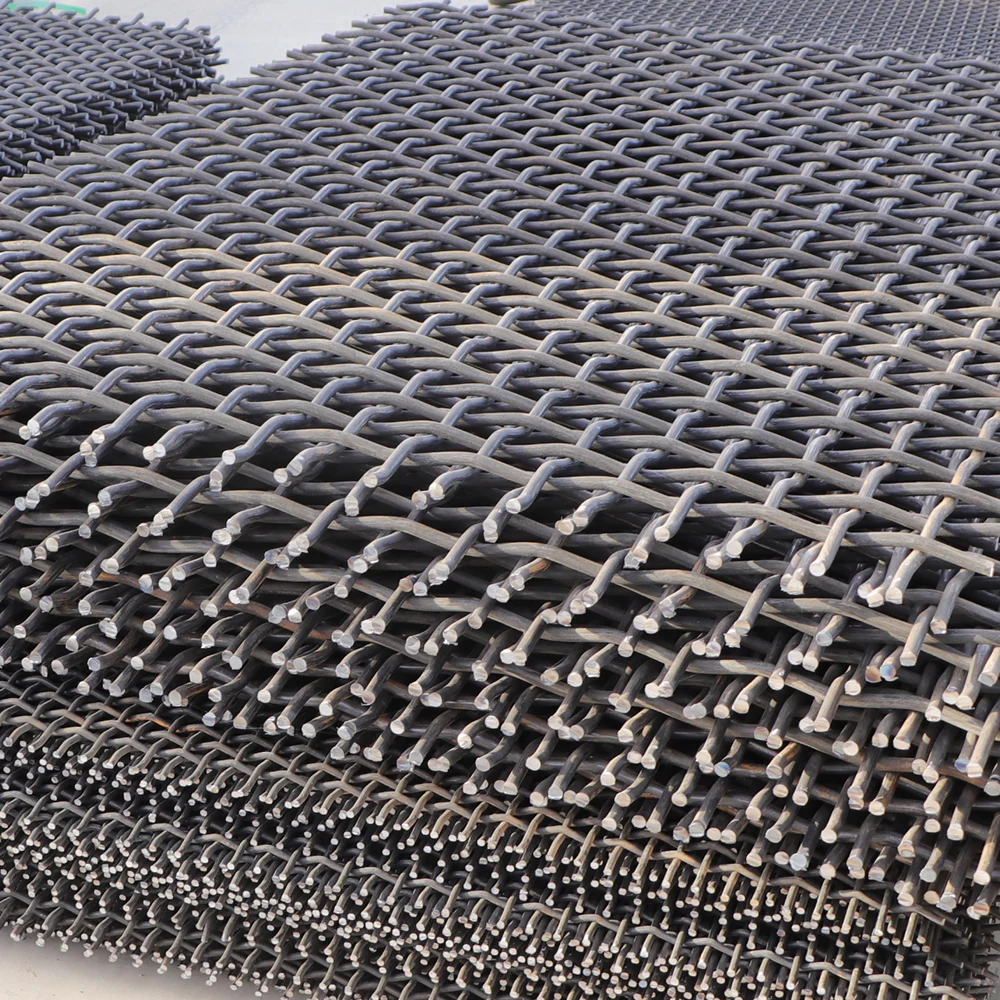 High Manganese Steel Braided Mesh Screen for Vibrating Applications
