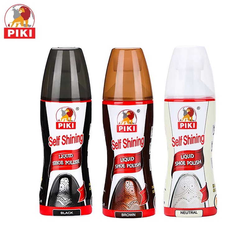 
Chinese manufacturer bottle for waterproof leather liquid shoe polish with sponge applicator 