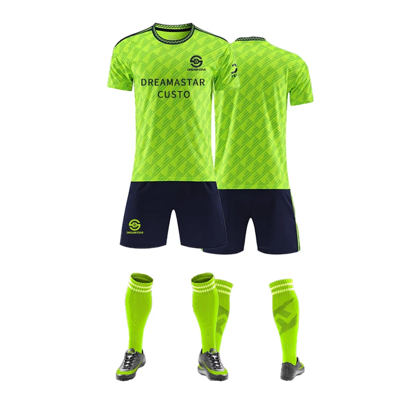 2022 Hot Sell Custom Club Football Uniform Top High Quality Comfortable Men Soccer Jersey