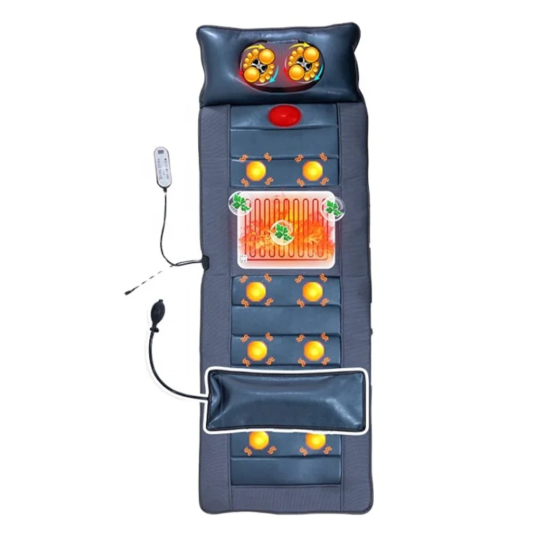 OEM/ODM Good Price Skin Friendly Electric Foldable Massage Mat with Vibrating Funtion Body Massage Hot Compress