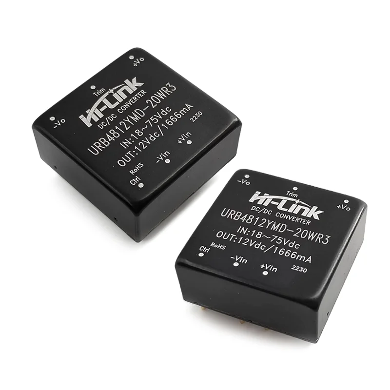 DC DC converter small size 20w 48v to 12v output 91% efficiency smart electronic power supply module URB4812YMD-20WR3
