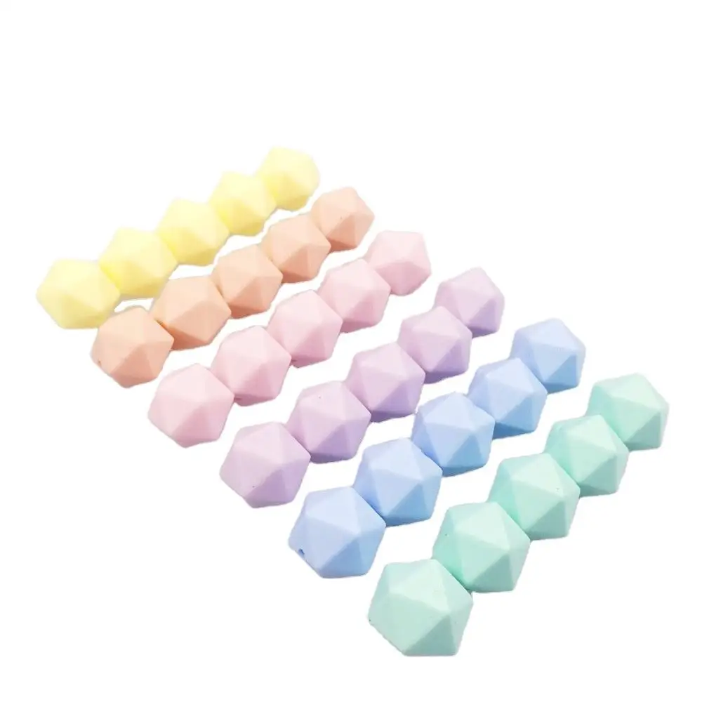 Keychain Custom Bracelet Teething Wholesale Focal 19mm Letter Character New 14mm Wristlet Silicone Beads For Pen Jewelry Making