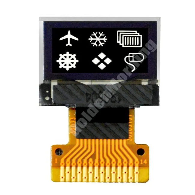 GoldenMorning 64x32 White Mono Color Micro 0.49 Inch 0.5' Microdisplay OLED Display