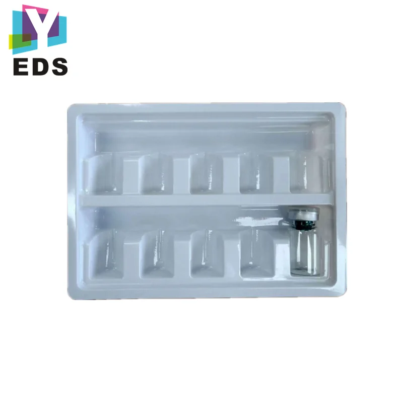 
Wholesale Price blister packing plastic vial trays for 2ml /3 ml/10ml glass vials 