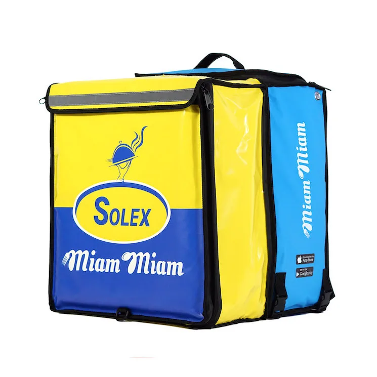 Expandable Cooler Backpack Heated Pizza Thermal Food PVC Tarpaulin Delivery Bags Food Delivery Bag For Bike Motorcycle