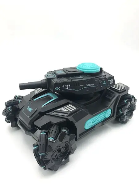 Tank Fight Gel Water Bullet Launch 2.4G Remote Control Car Truck 360 Degree Spin RC Car Toys For Kids
