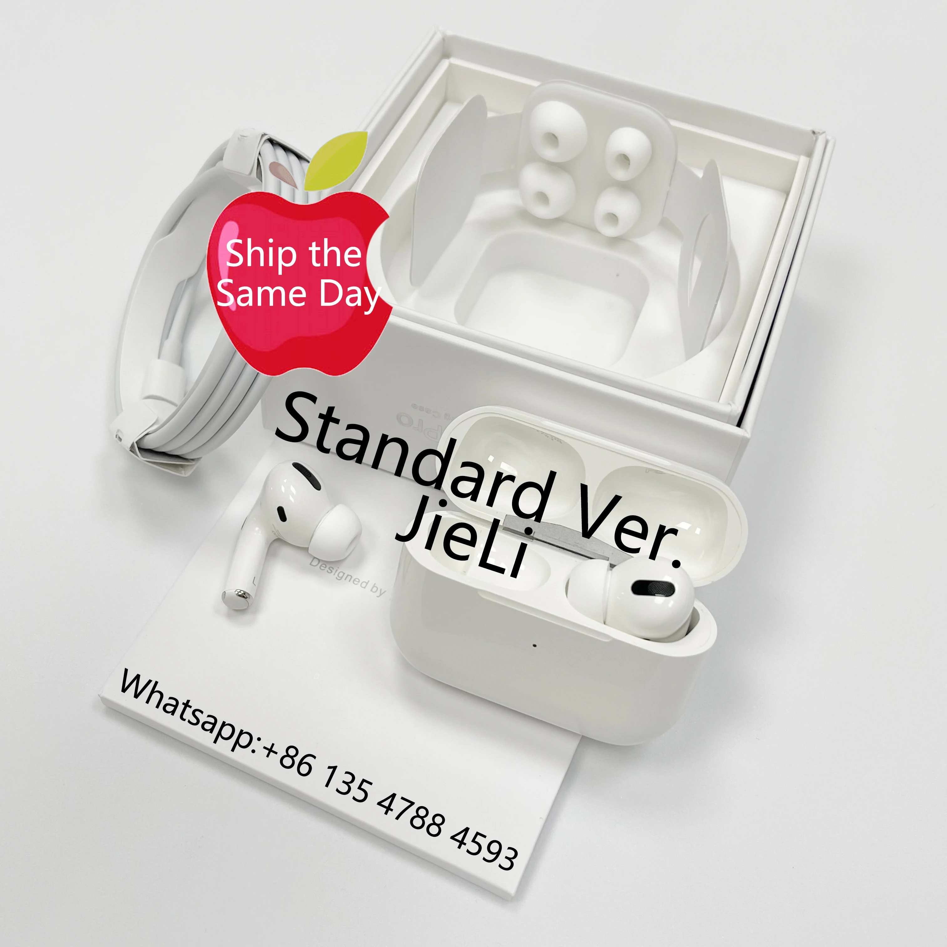 
Zeware Jieli Transparency Mode Gen 3 Standard Window Pop Up Serial Number Earbuds TWS Airpods Pro Case for Apple Earphone 