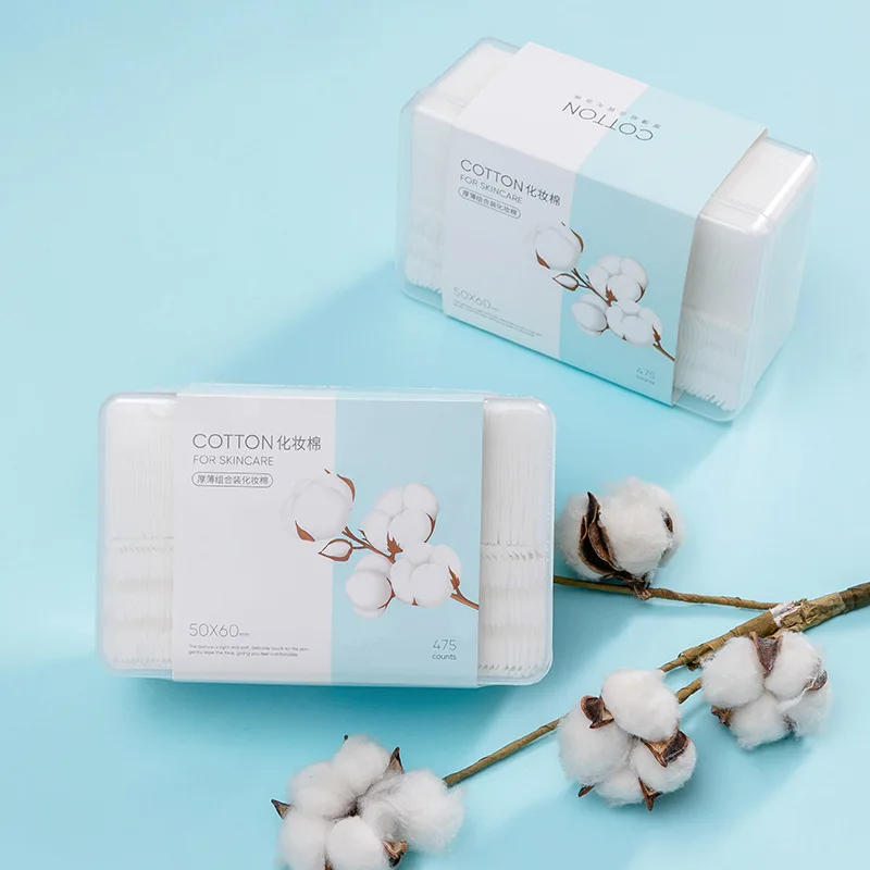 Thick and thin combination makeup cotton wet and dry makeup remover a box of 475 pieces