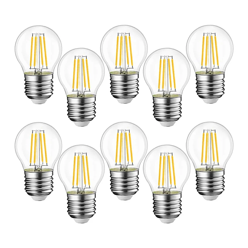 Dimmable Led Filament Bulb G45 High Lumens 700lm Edison Globe Lamp 8W E27 2700K Warm White Incandescent Replacement Lamps