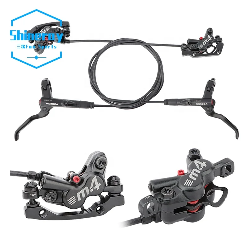 4 piston MTB Bike Hydraulic Oil Disc Brake Set With 160mm Bicycle Disc Brake