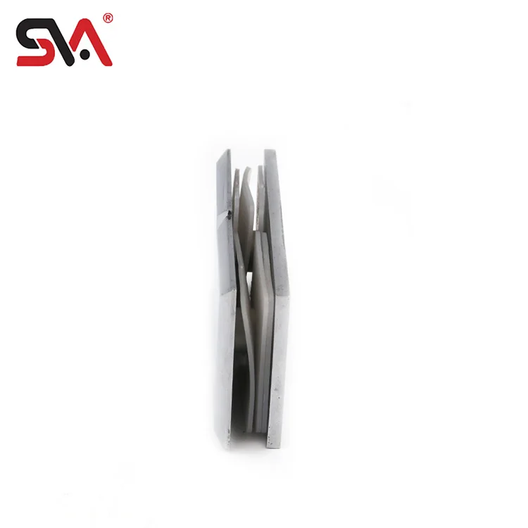 OEM ODM Capability SVA-035 Nickel Shower Glass Clip Door Clamp Square Bevel 180 Degree Double Brass Mirror Clamp Genre Clamps