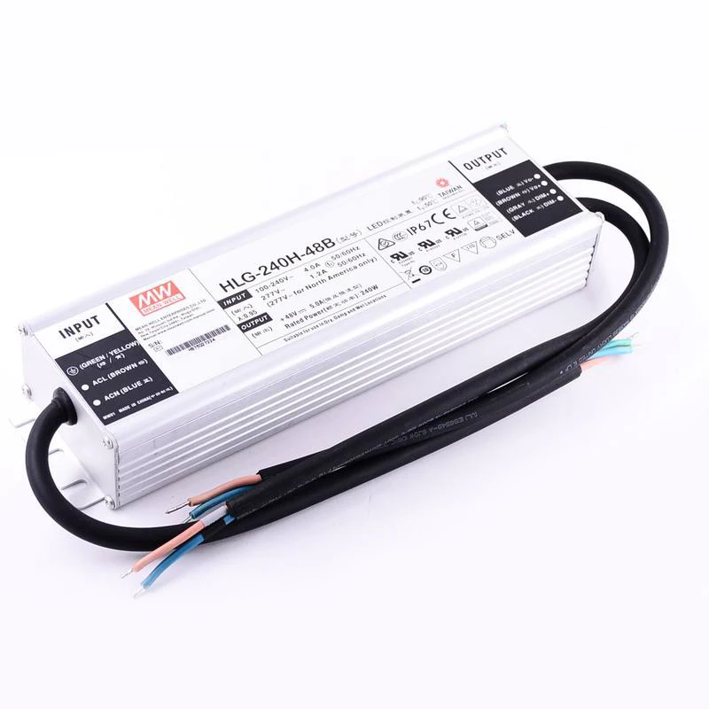 Водонепроницаемый переключатель питания HLG-240-48 240W 48V 5a светодиодный драйвер IP67/65 orignal mean well meanwell источник питания