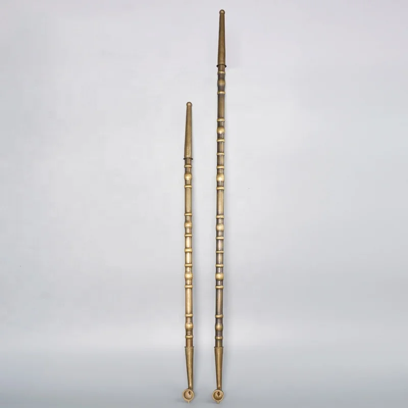 Традиционная длинная латунная курительная трубка Съемная прочная табачная