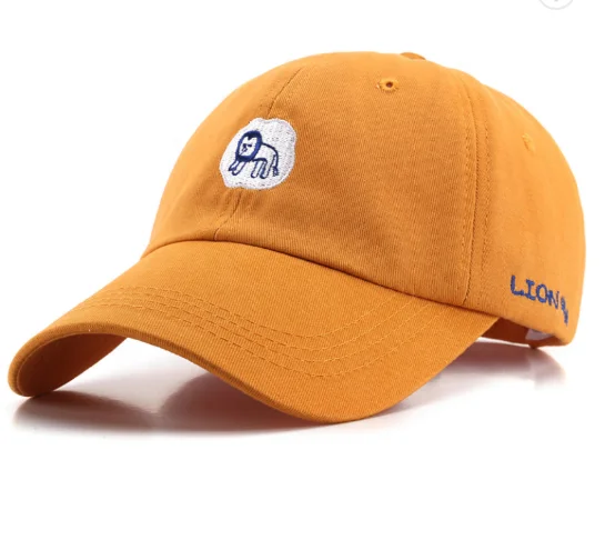 OEM ODM 6 Panel Custom Animals Embroidery Cotton Baseballcaps