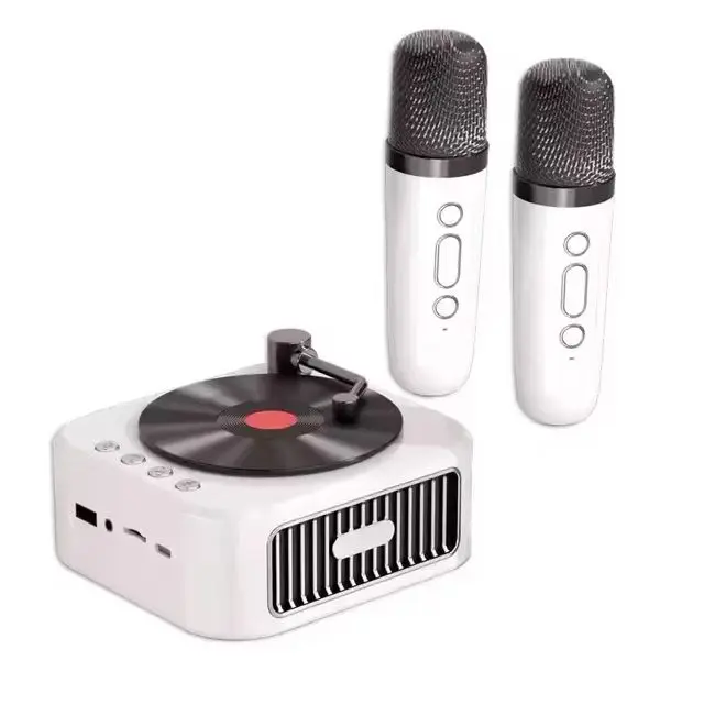 New Design Portable Cd Player Classic Retro Vintage V4.1 Wireless Radio Mini Speaker Stereo Deep Bass Fm U Disk TF Handsfree