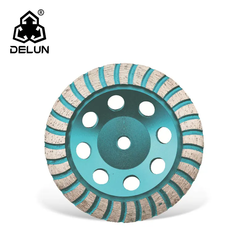DELUN China factory direct sale hot-pressed 4 inch 105 mm High Performance Dished Cup Blade durable using  ultra-fast