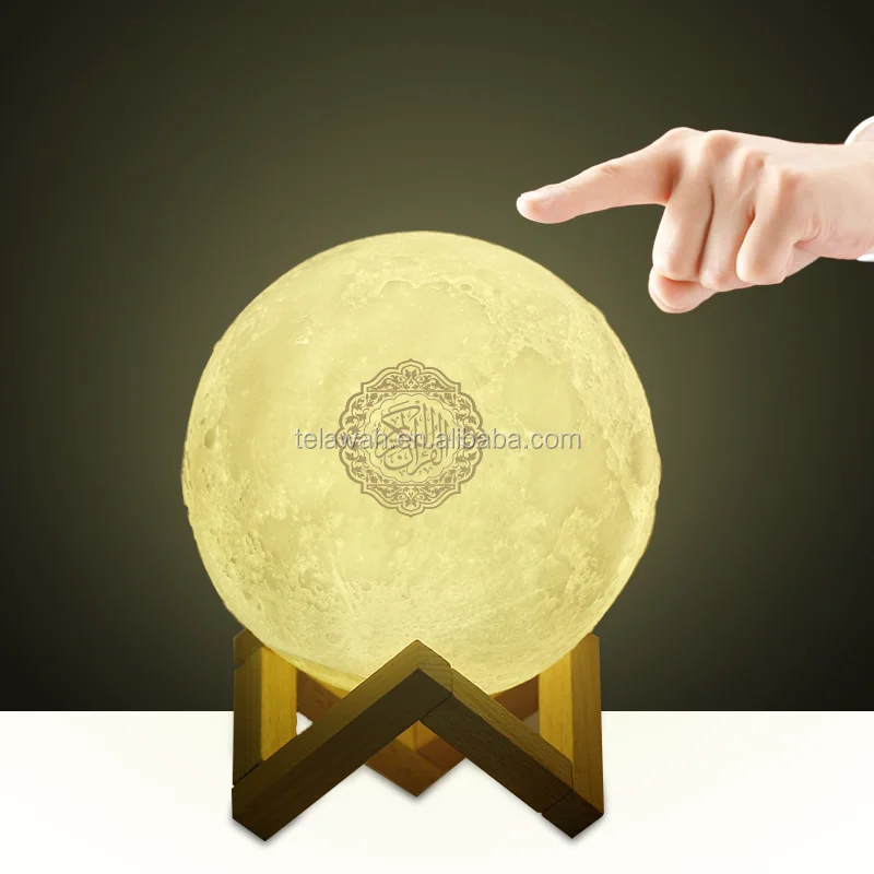  Telawah новый дизайн пульт дистанционного управления Портативная колонка Moon Quran с приложением Night Light Player для детей маленький домашний
