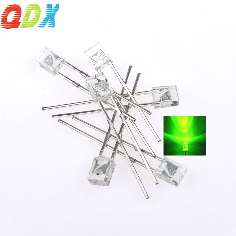 China Factory promotion 2*3*4mm Square LED white hair green light-emitting diode 2*3*4mm Led Dip In Diode1000pcs/bag led module