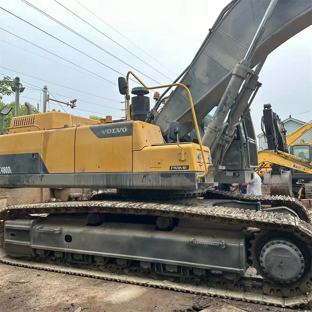 Б/у гусеничный экскаватор Volvo EC480DL с основными компонентами для перемещения