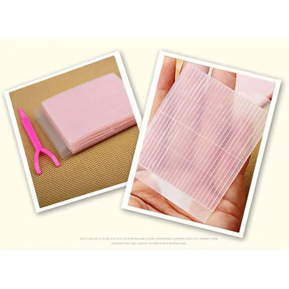 Макияжа бежевый век, в полоску, с принтом «большие глаза» украшение невидимый двойной веко теней наклейка