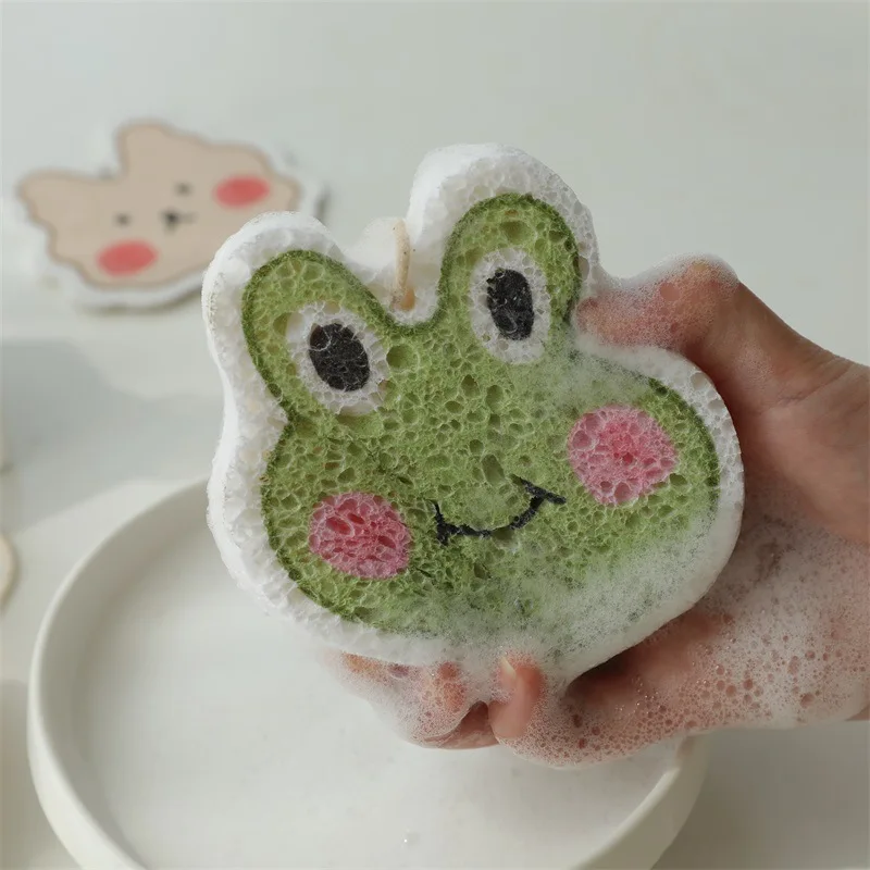Natural Biodegradable Eco Friendly Dish Washing Kitchen Kitchen Compressed Cellulose Cleaning Sponge