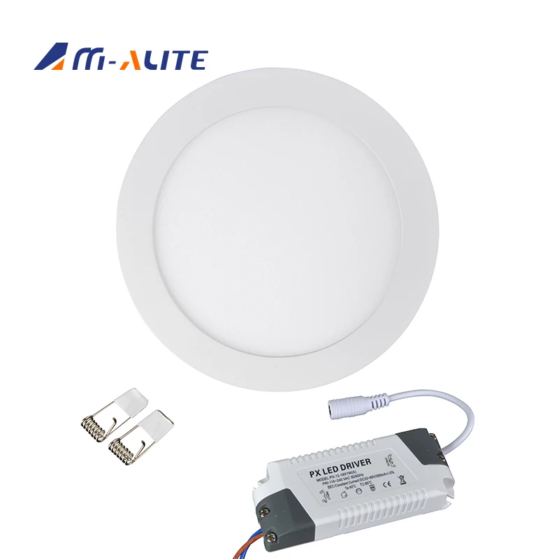 lampara bajo precio empotrable redondo panel cuadrado 3-24w plafon led 18w led paneles de luz