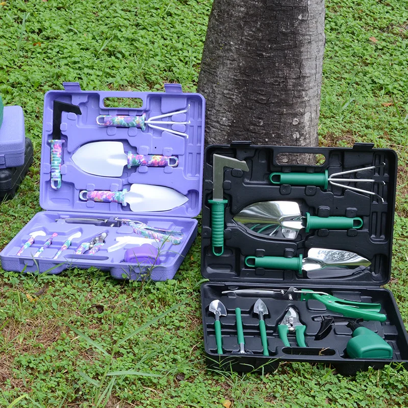 Stainless Steel Gardening Tools Set for Planting Potted Plants Pruning Weeding Spraying OEM Customizable Support