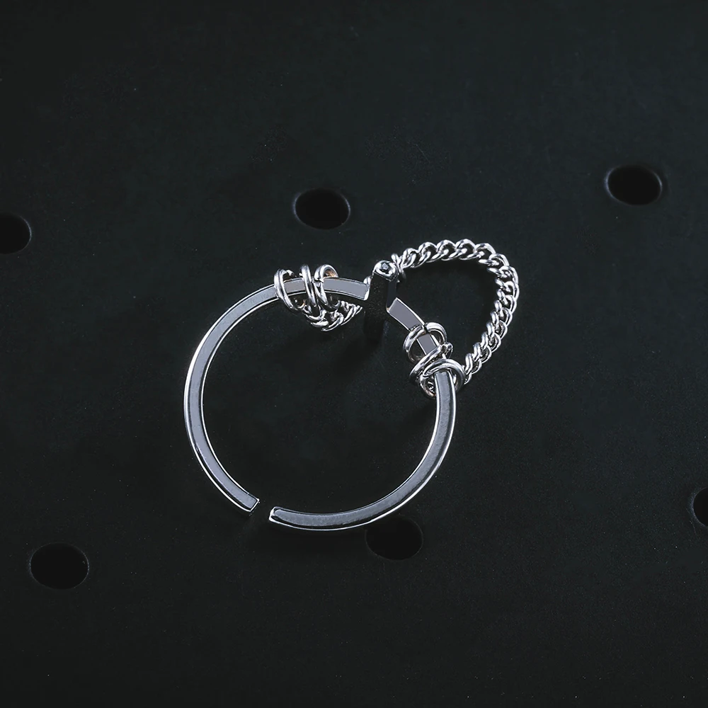 Craft Wolf Stainless steel hip-hop shape of cross ring chain men women jewelry wholesale trendy classic casual factory OEM