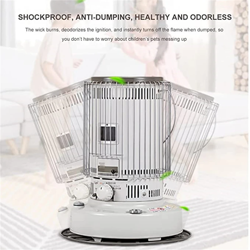 Heater Outdoor White Portable Kerosene Heater Stove 6.66kw with Kerosene Stove Burner for Camping