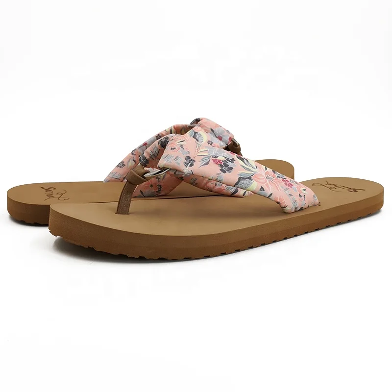 Wholesale Chinese Style Ink Painted Women Slippers Flip Flops