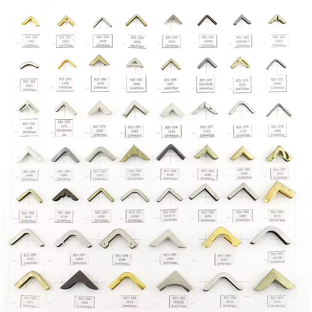 Factory Wholesale  Decorative Notebook Metal Corner Guard for Handbags