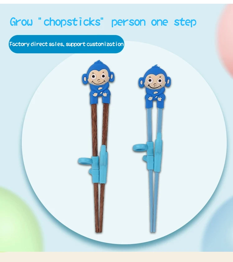  Silicone and Melamine baby using chopsticks training for