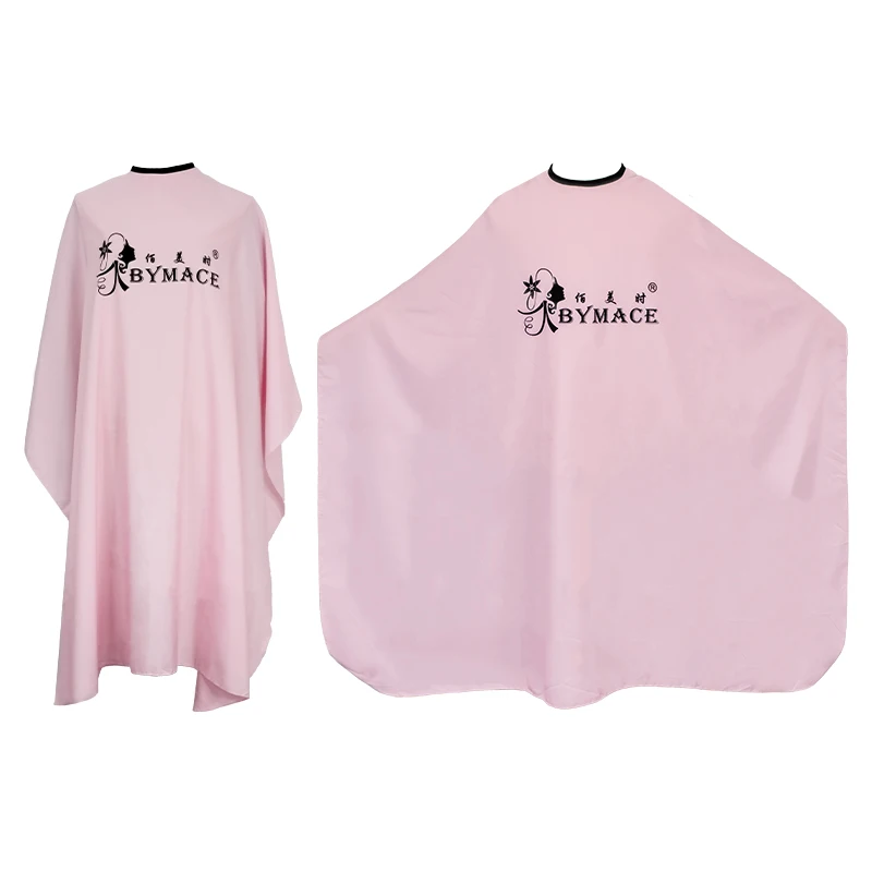 Pink Haircut Cloth Polyester Antistatic Hair Cutting Waterproof Salon Barber Hairdressing Apron Hairdresser Cape