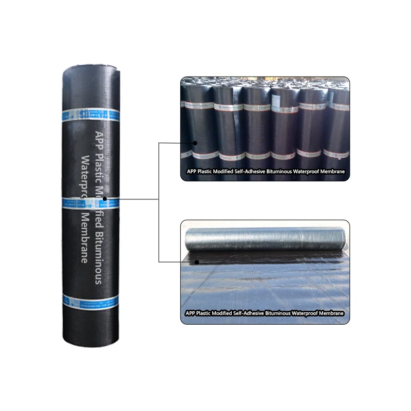 Заводское производство APP, модифицированный асфальтовый кровельный лайнер, водонепроницаемая мембрана для подземной крыши