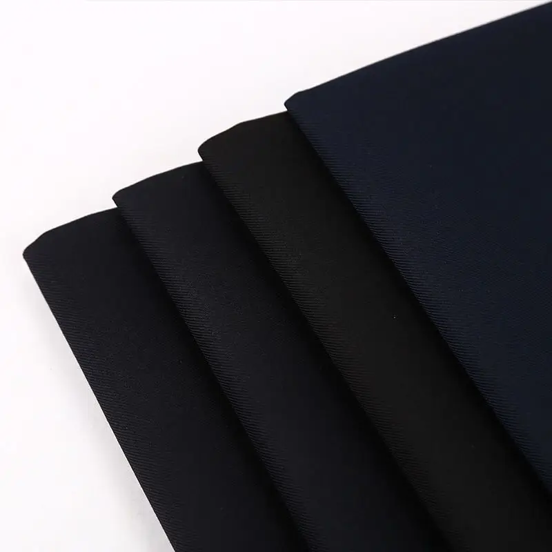 100%polyester 80%T 20%R  T/R serge fabric 220gsm twill fabric for men suits for Africa